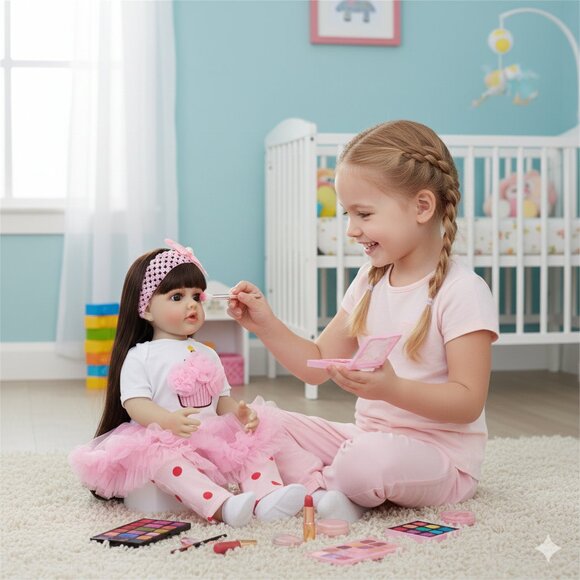 55 cm Babylistic Soft Silicone Vinyl Talking Reborn Doll very realistic - Picture 5 of 8